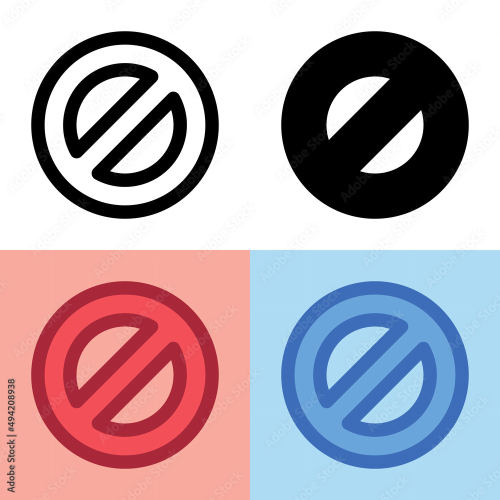 Illustration vector graphic of Block Icon. Perfect for user interface, new application, etc Illustration vector graphic of Block Icon. Perfect for user interface, new application, etc