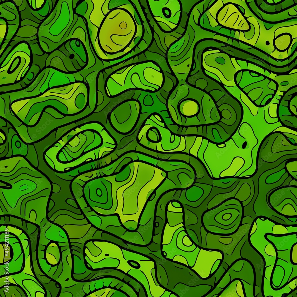 Fototapeta premium Seamless military artistic camouflage pattern. Abstract camo texture