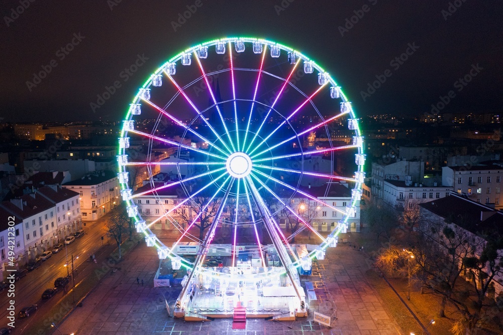 City Wheel at night