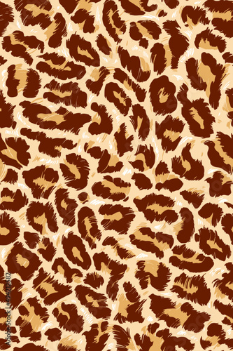 Leopard skin texture. Vector pattern