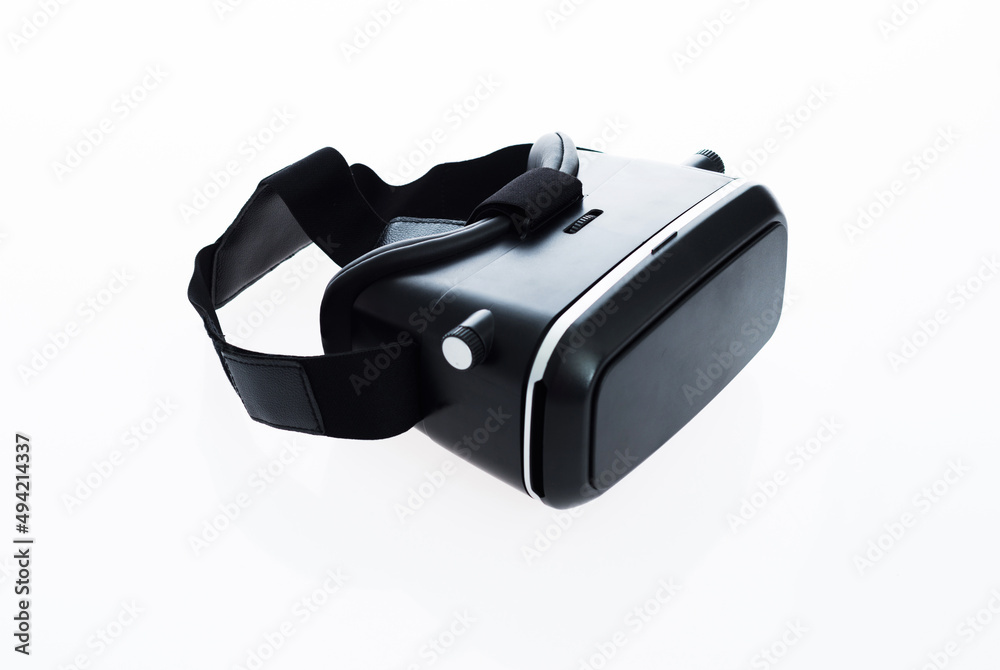 VR virtual reality glasses isolated on white background VR virtual reality glasses isolated on white background