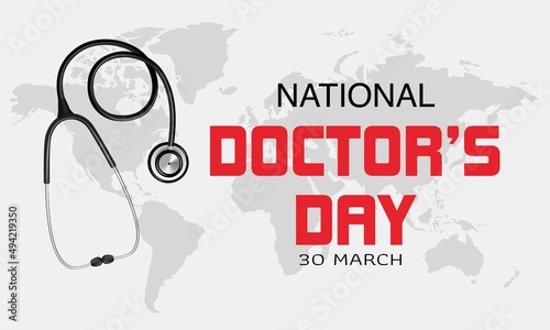 

Happy National Doctor's Day 2020, BANNER , POSTE , VECTOR 
