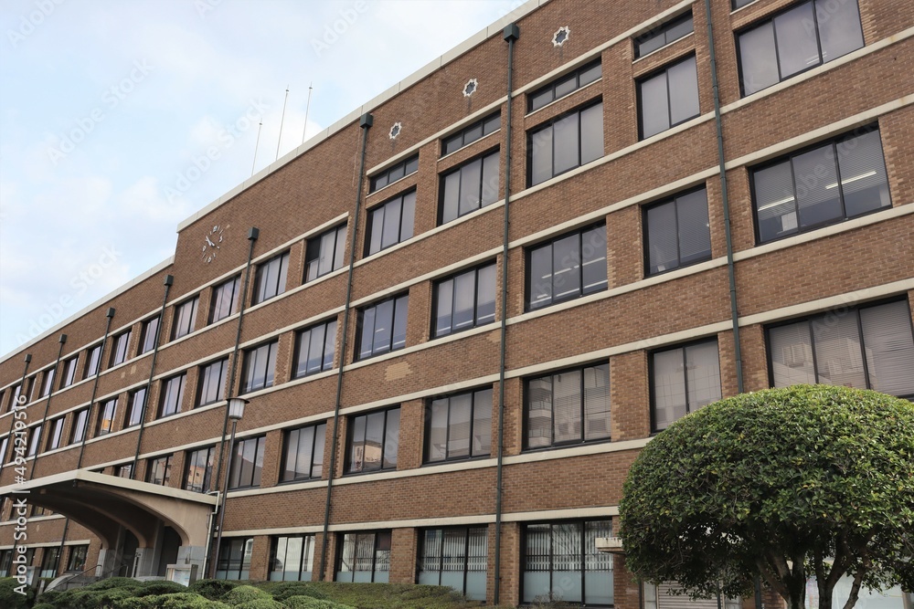 Naklejka premium building in the park