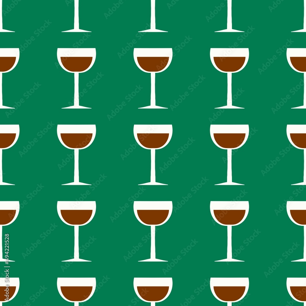 Seamless pattern with glass with wine for fabrics and textiles and linens and gifts and cards and kitchen Seamless pattern with glass with wine for fabrics and textiles and linens and gifts and cards and kitchen