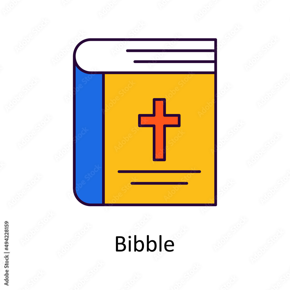 Obraz premium Bibble vector Filled Outline Icon Design illustration. Easter Symbol on White background EPS 10 File