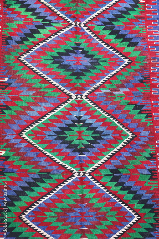 wool woven old antique Turkish rug wool woven old antique Turkish rug