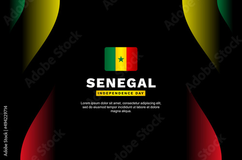 Senegal independence day event background