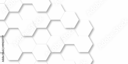 Abstract background with seamless pattern with hexagons . White soft light bubbles pattern of hydrogel balls as contemporary abstract background.