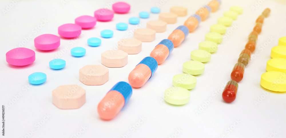 variety of kinds of drug in lines in Medical healthcare manufacturing factory concept variety of kinds of drug in lines in Medical healthcare manufacturing factory concept