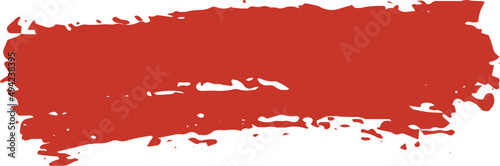 Abstract Red Paint Brush