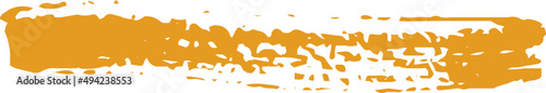 Abstract Orange Paint Brush