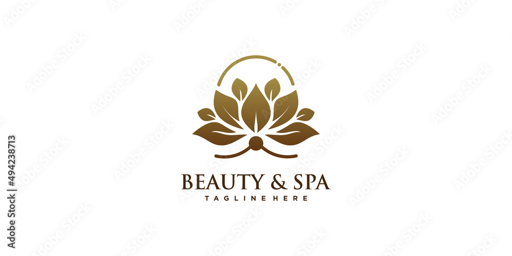 Lotus logo design with creative modern concept Premium Vector Lotus logo design with creative modern concept Premium Vector