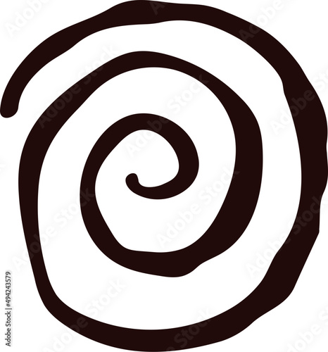 Abstract Spiral Decorative Element