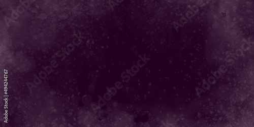 ハロウィンをイメージした暗い紫と白い水彩飛沫のフレーム背景