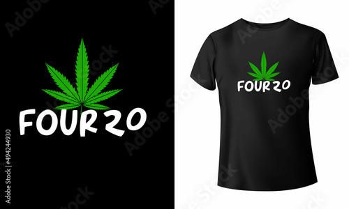 Marijuana 420 T-Shirt Design