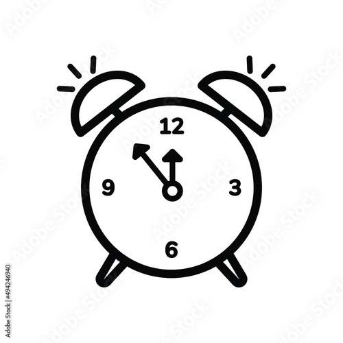 Alarm clock icon , Vector.
