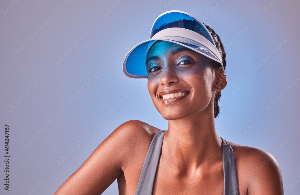 Good health is the quickest shortcut to happiness. Studio shot of a fit young woman posing against a grey background. Good health is the quickest shortcut to happiness. Studio shot of a fit young woman posing against a grey background.
