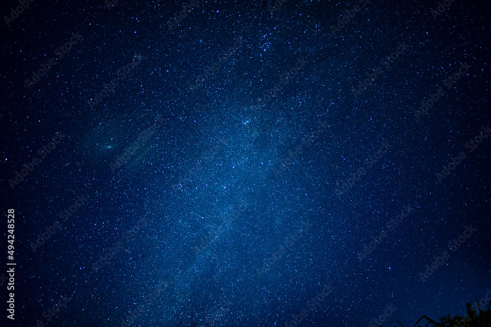 Fototapeta premium 沖縄の冬の空に輝く星々