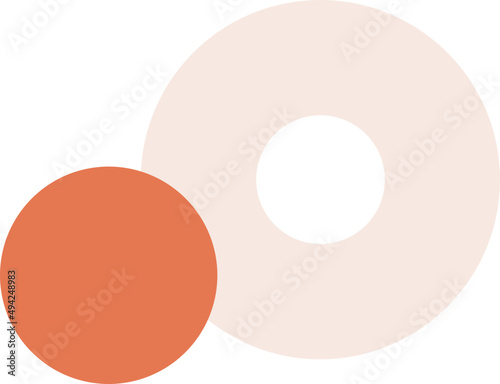 Modern Abstract Circle Shape Decorative Element
