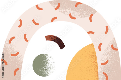 Modern Abstract Geometric Shape Decorative Element