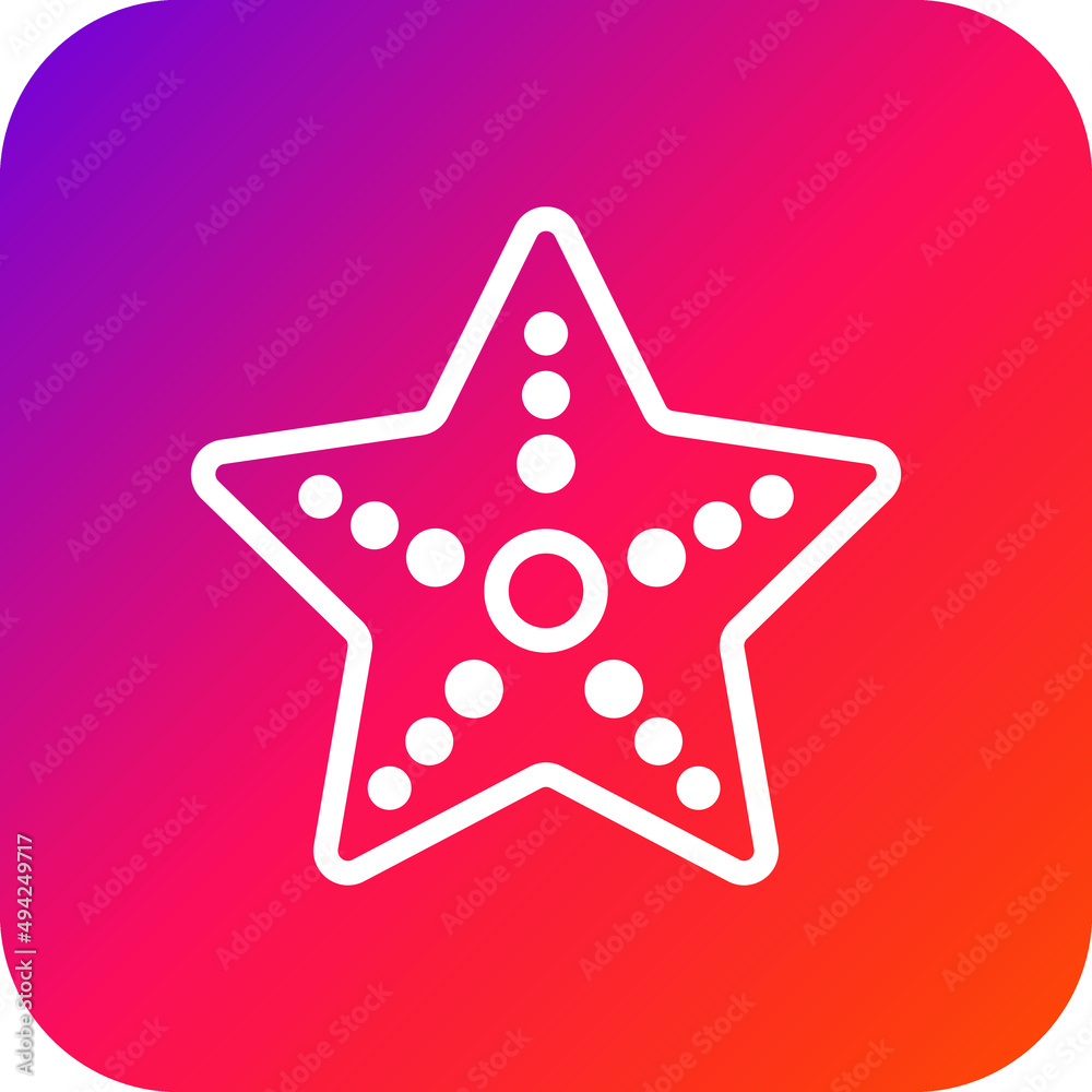 Star fish Vector Icon Design Illustration Star fish Vector Icon Design Illustration