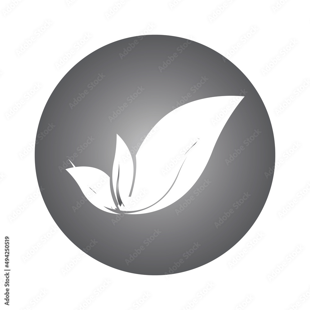 leaf logo vector template ilustration and icon design