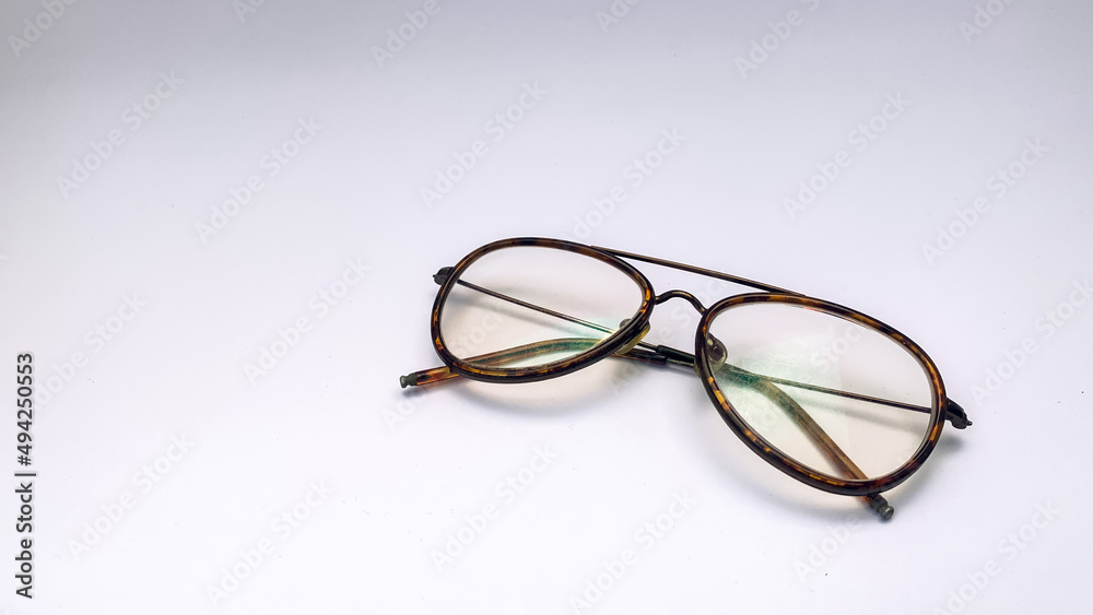 striped eyeglasses with a white background. These glasses are usually used when in front of the computer or just reading a book. striped eyeglasses with a white background. These glasses are usually used when in front of the computer or just reading a book.
