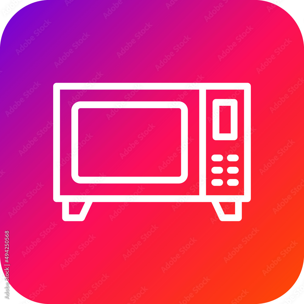 Microwave Vector Icon Design Illustration Microwave Vector Icon Design Illustration
