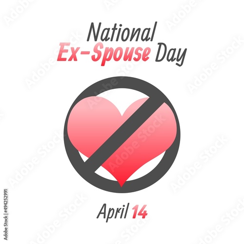 vector graphic of national ex-spouse day good for national ex-spouse day celebration. flat design. flyer design.flat illustration.