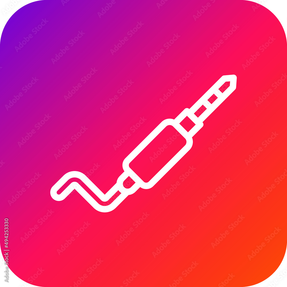 Audio Jack Vector Icon Design Illustration Audio Jack Vector Icon Design Illustration