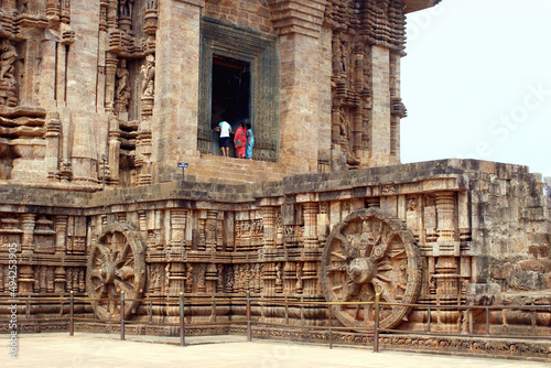 Chariot of love. Konark Sun Temple. India  photo