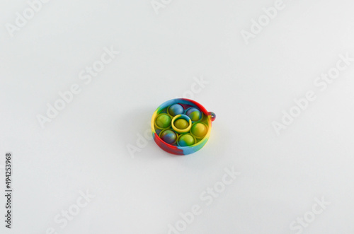 round pop toy-fidget on a white background for copying