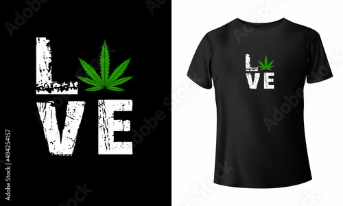 Marijuana 420 T-Shirt Design