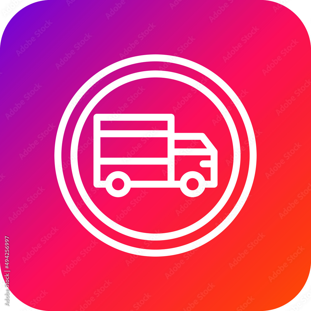 Truck Vector Icon Design Illustration Truck Vector Icon Design Illustration