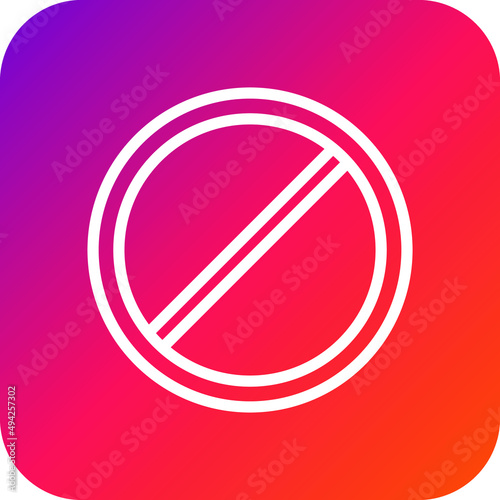 No stopping Vector Icon Design Illustration