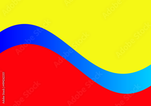Abstract background with yellow, blue and red color suitable for wallpaper theme