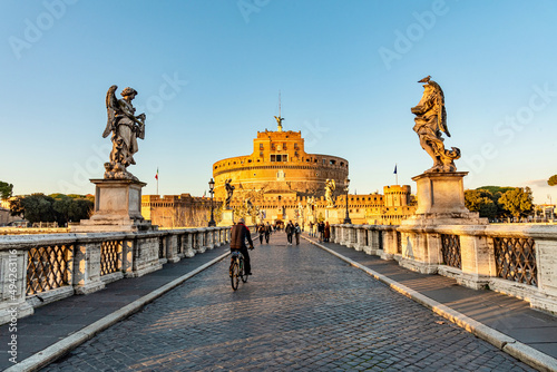 Canvas Print panorama eternal city of Rome in Italy