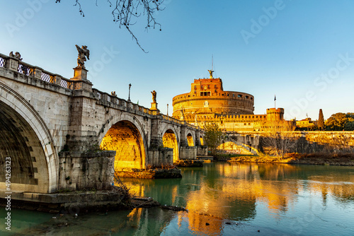 panorama eternal city of Rome in Italy