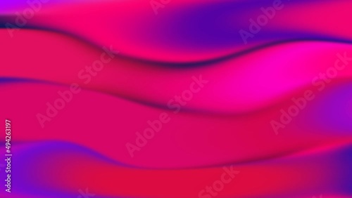 Fondo en video Motion Graphics de olas suaves con gradiente colores rojos, rosas y purpuras photo