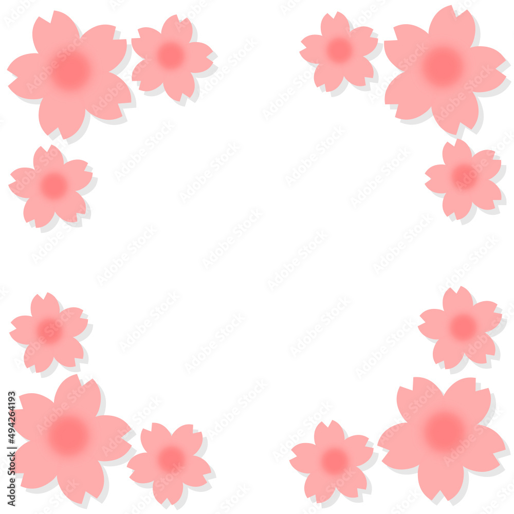 Obraz premium 桜のフレーム