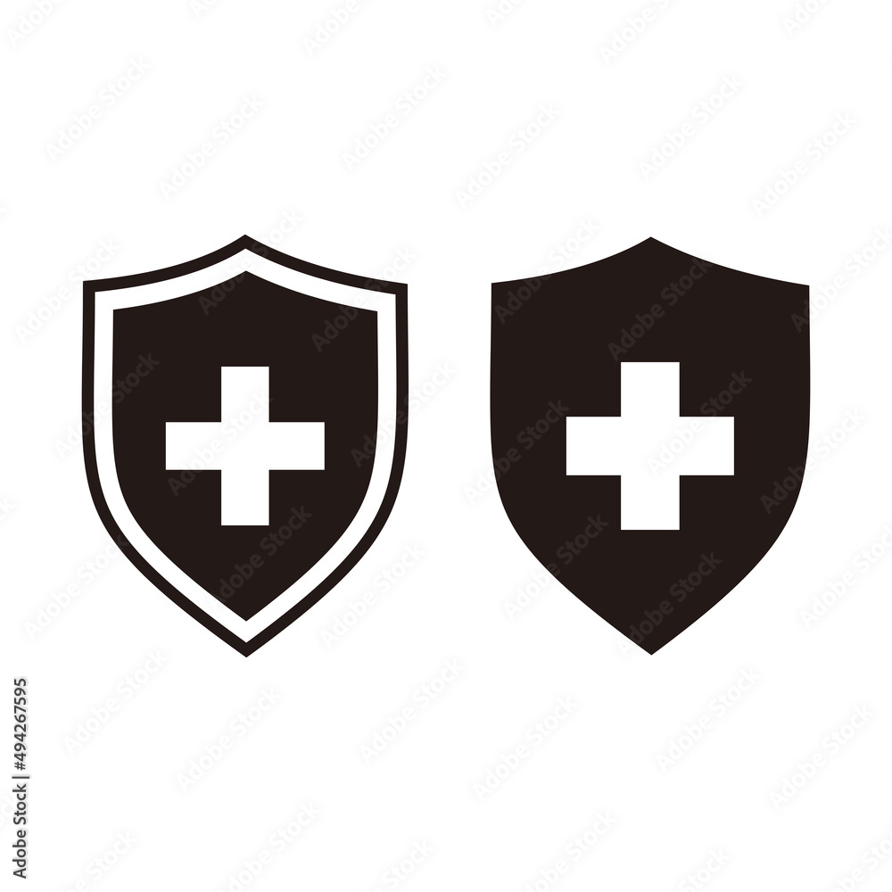 Fototapeta premium Protection of immunity icon. Shield immune system concept