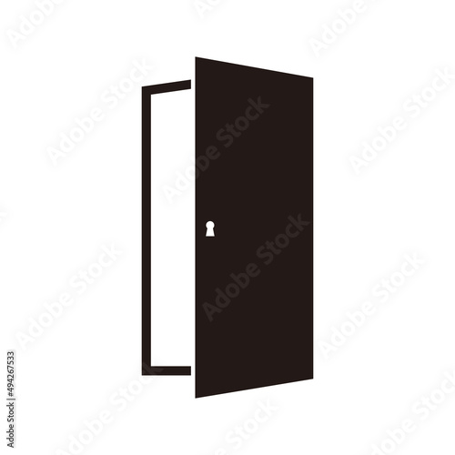 Door icon vector illustration sign 