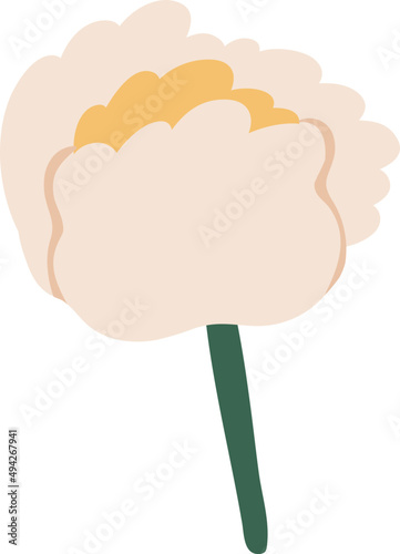 Lush Flower Cartoon Illustration