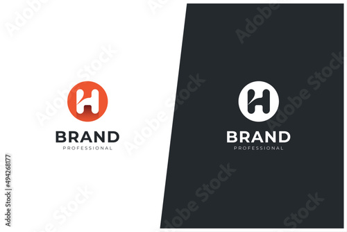 H Letter Abstract Monogram Vector Logo 