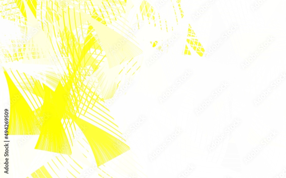 Obraz premium Light Yellow vector texture with abstract forms.
