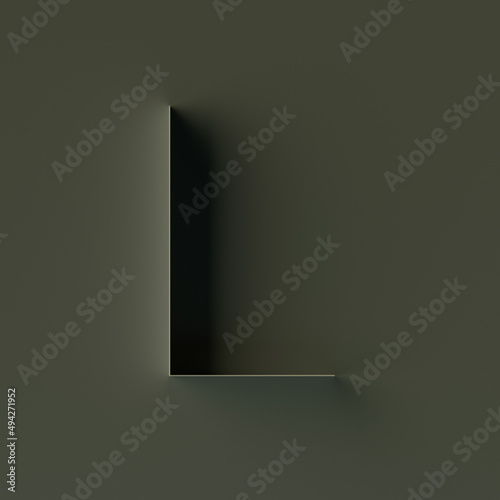 3D render luxury text, emboss effect