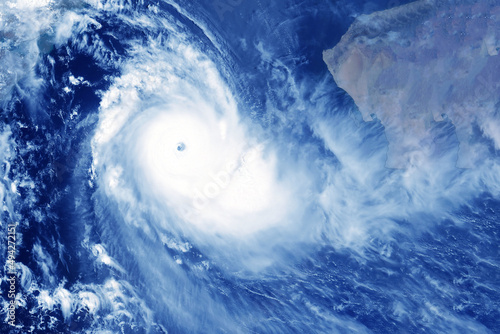 Hurricane from space. Elements of this image furnished by NASA