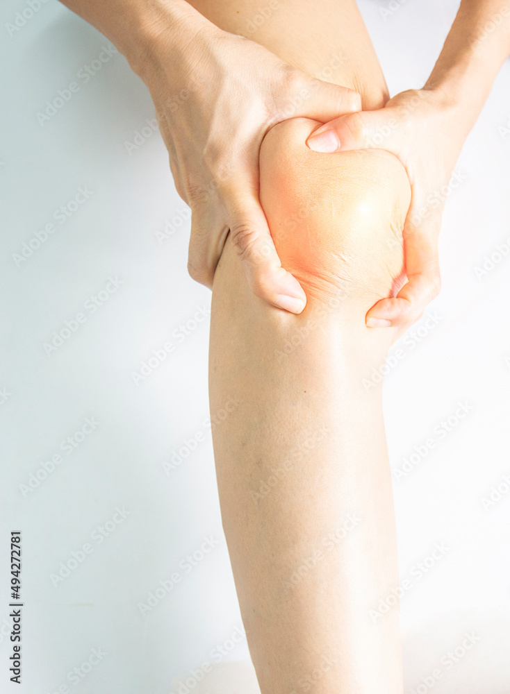 Fototapeta premium Muscles that are injured in the legs and knees