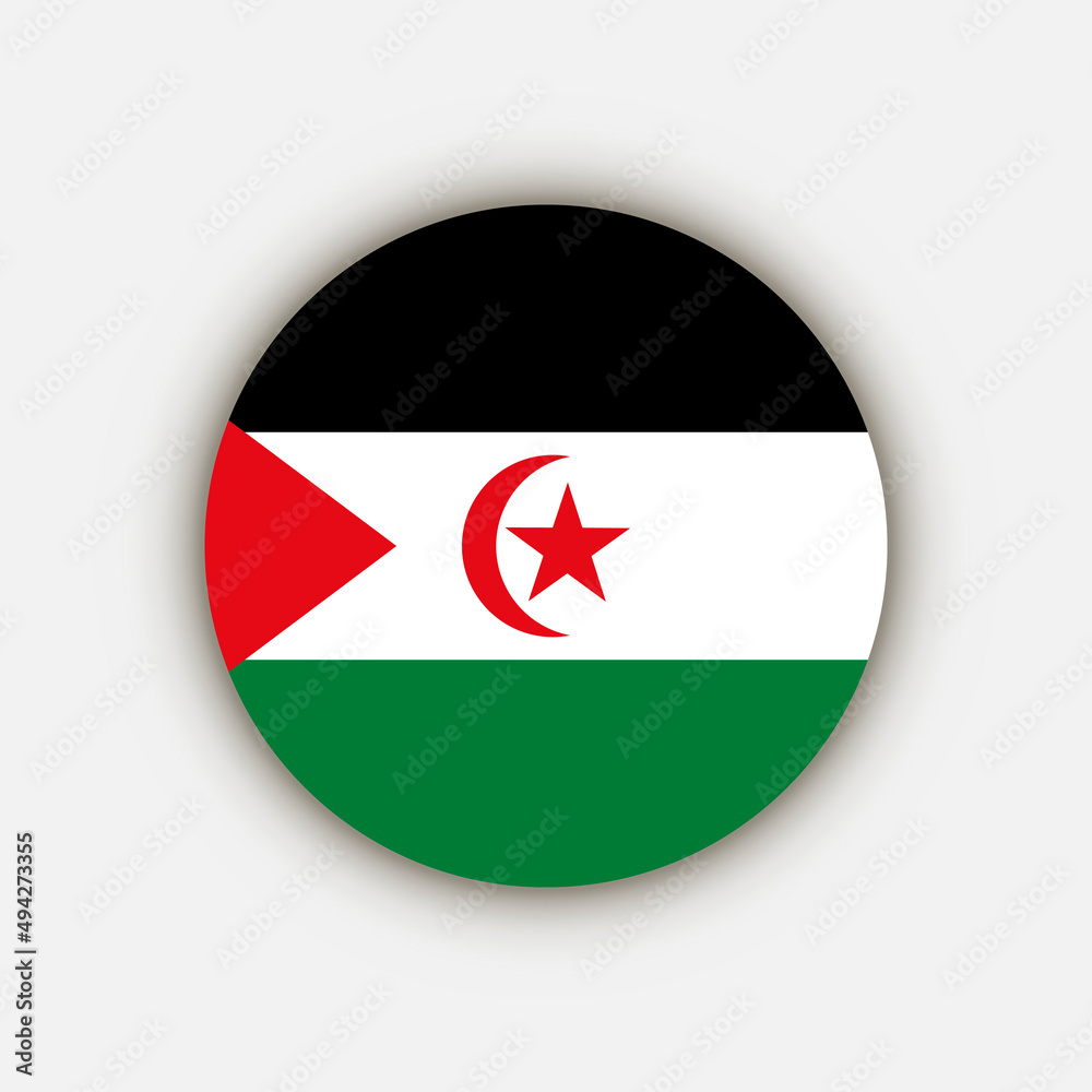 Country Sahrawi Arab Democratic Republic. Sahrawi Arab Democratic Republic flag. Vector illustration. Country Sahrawi Arab Democratic Republic. Sahrawi Arab Democratic Republic flag. Vector illustration.