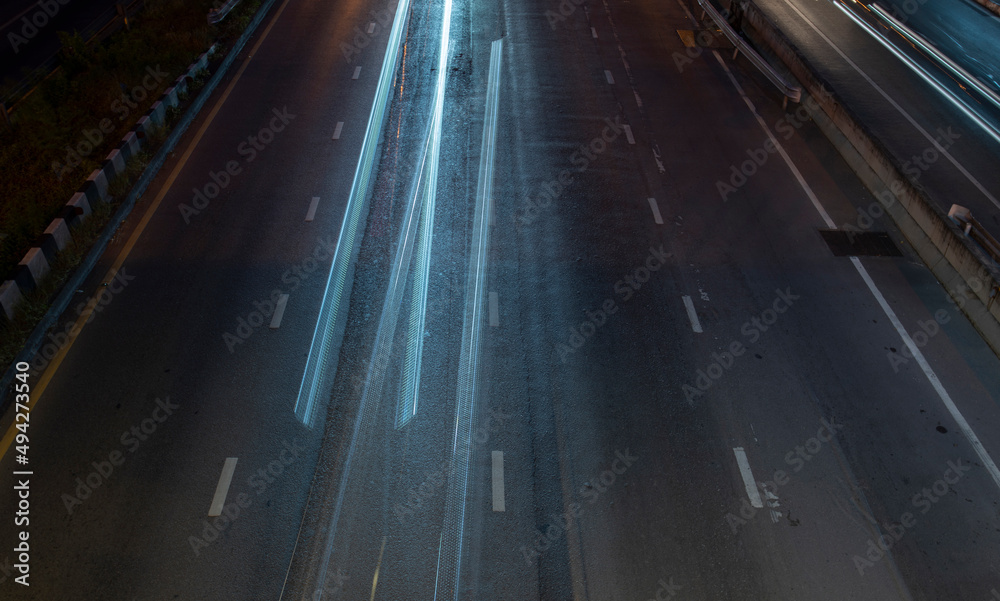 Line of light showing movement and shadow dark. Line of light showing movement and shadow dark.